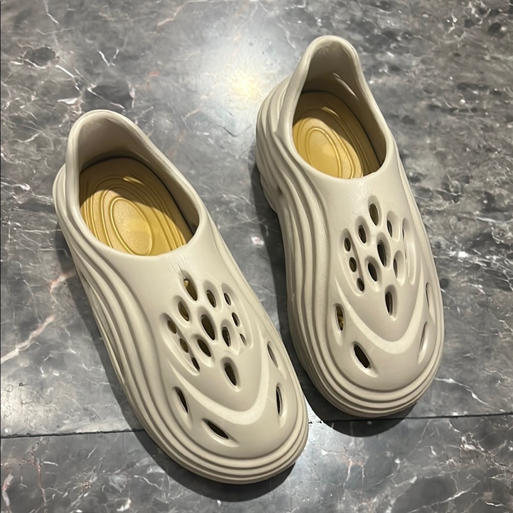 Beige Slip-On Foam Clogs